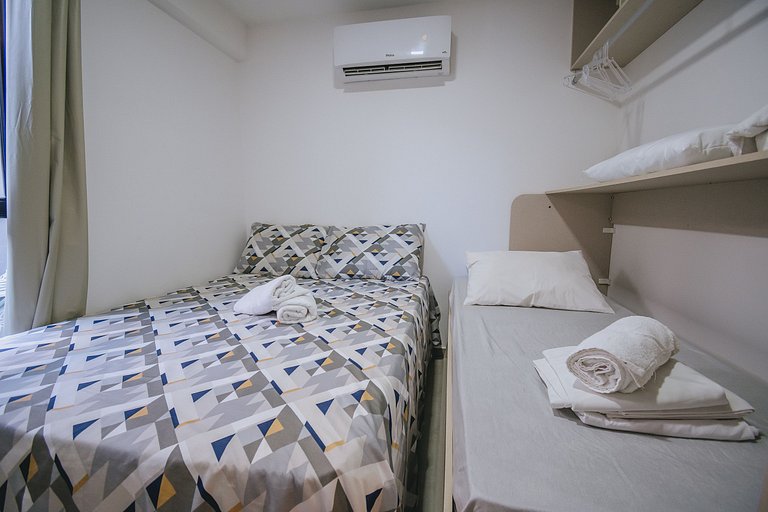 Apê aconchegante no centro de porto