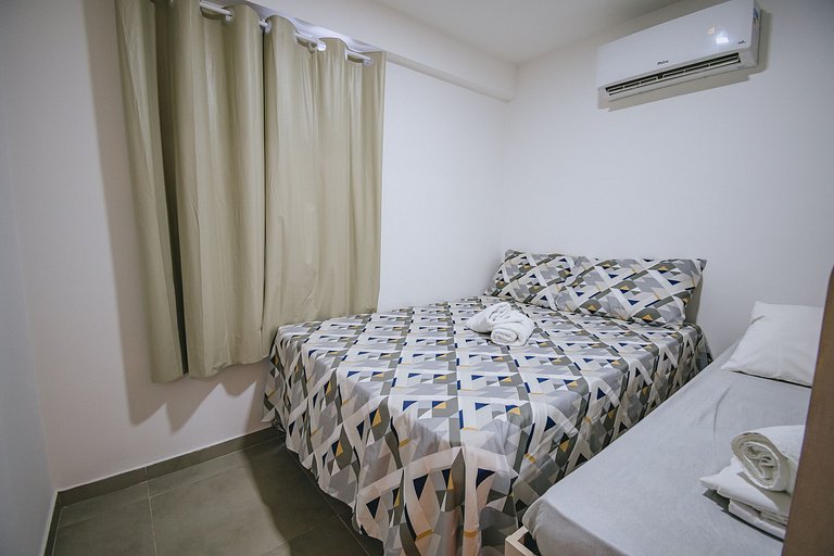 Apê aconchegante no centro de porto