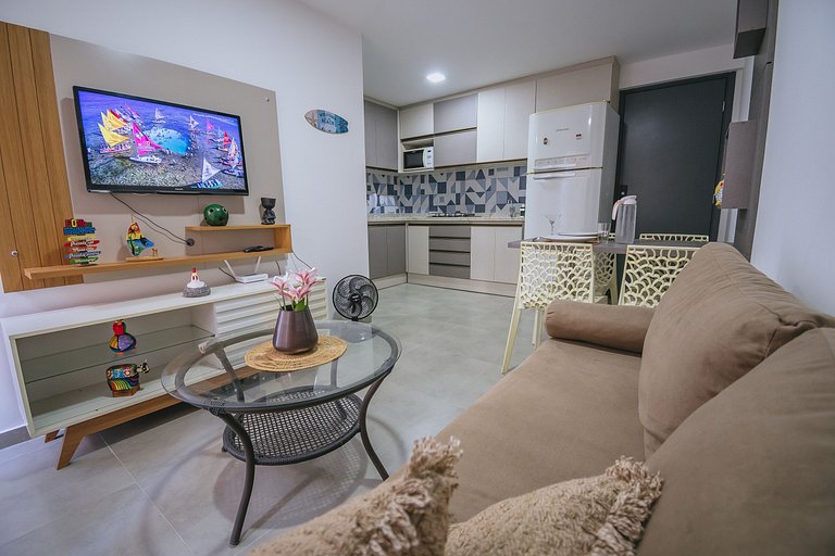 Apê aconchegante no centro de porto