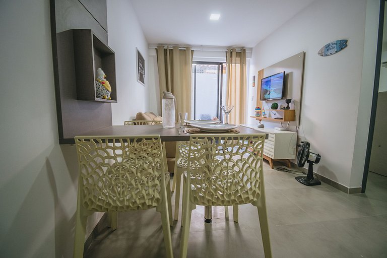 Apê aconchegante no centro de porto