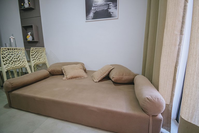 Apê aconchegante no centro de porto