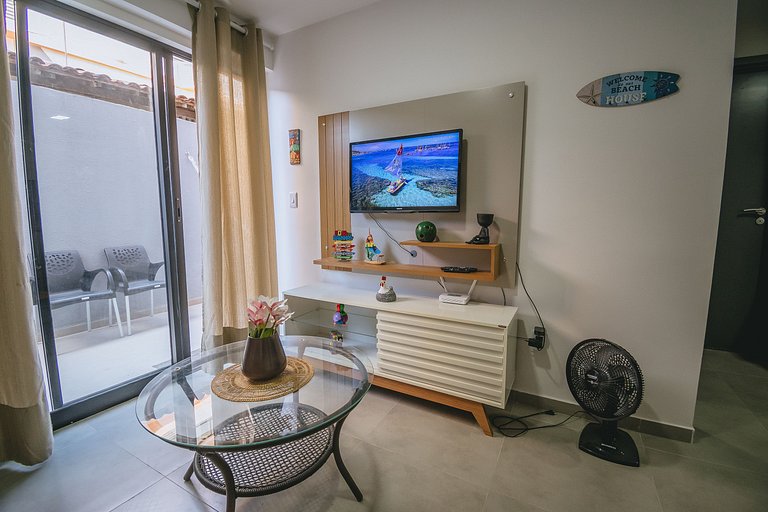 Apê aconchegante no centro de porto