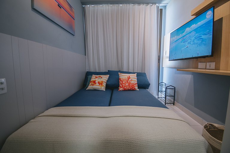 Studio aconchegante c/ restaurante em Muro Alto