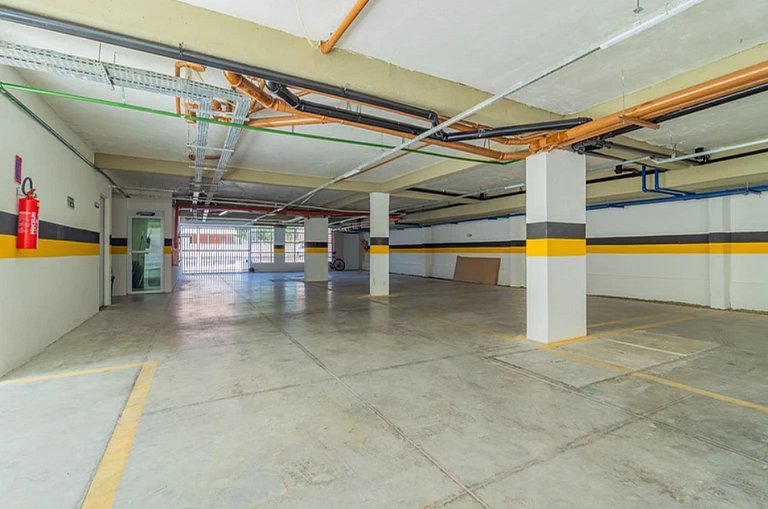 Estúdio com vista mar e piscina no rooftop