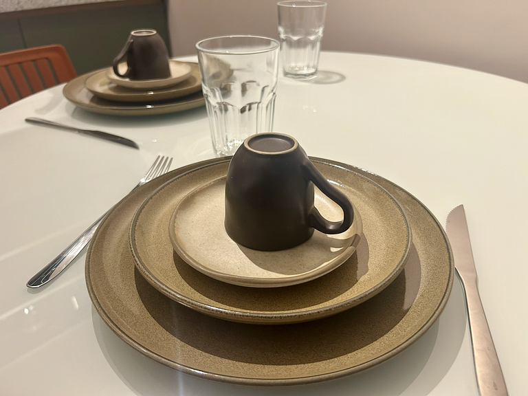 Estúdio com vista mar e piscina no rooftop