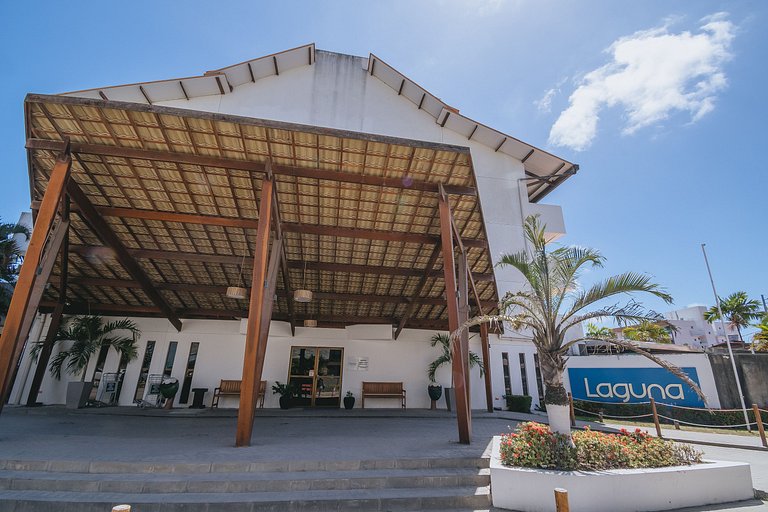 Studio aconchegante c/ vista piscina