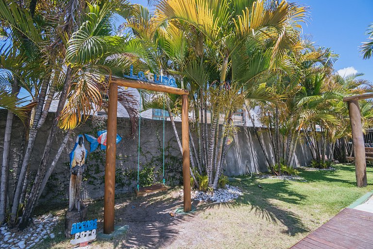 Studio aconchegante c/ vista piscina