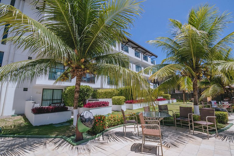 Studio aconchegante c/ vista piscina