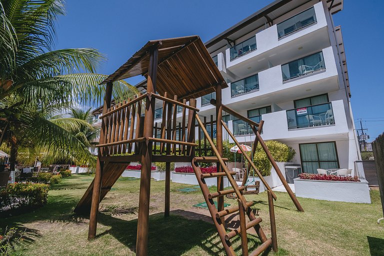 Studio aconchegante c/ vista piscina