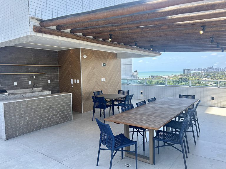 Studio a 200m do mar com infraestrutura completa