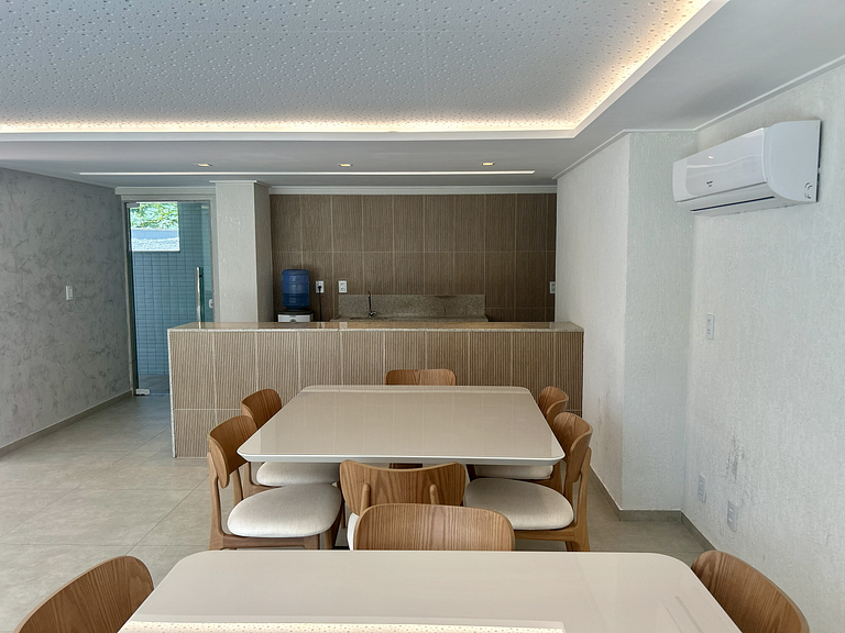 Studio a 200m do mar com infraestrutura completa