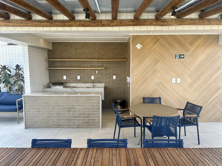 Studio a 200m do mar com infraestrutura completa