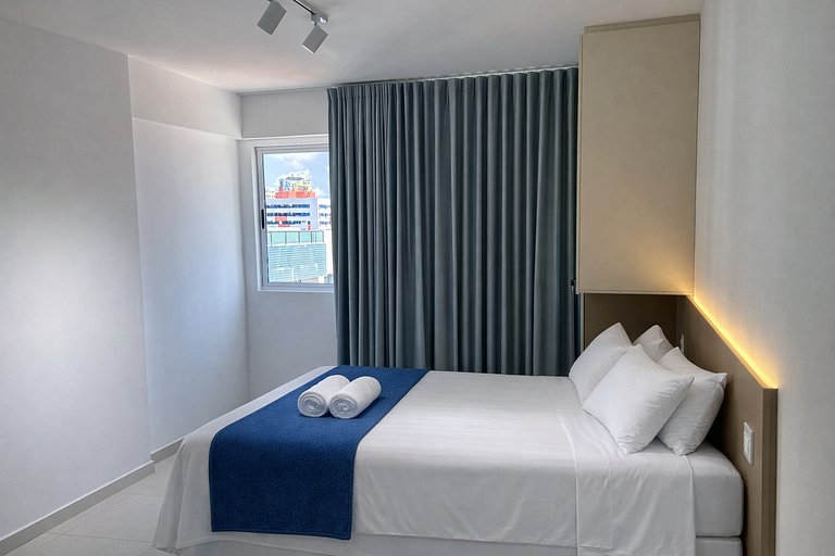 Studio a 200m do mar com infraestrutura completa