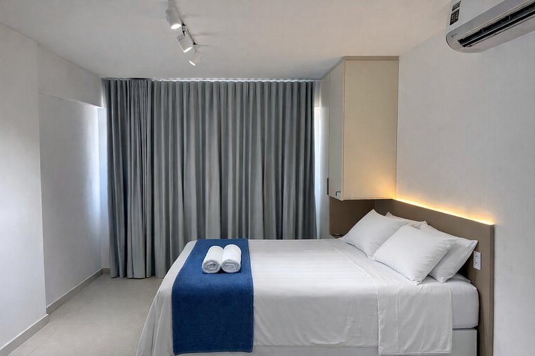 Studio a 200m do mar com infraestrutura completa