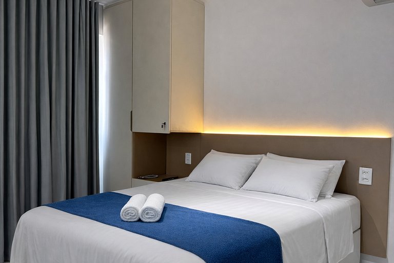 Studio a 200m do mar com infraestrutura completa