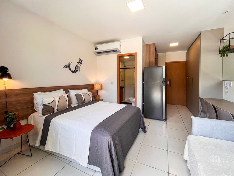 Studio de luxo no melhor da Praia de Muro Alto