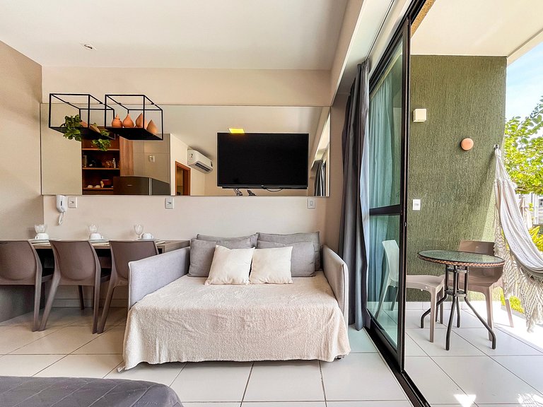 Studio de luxo no melhor da Praia de Muro Alto