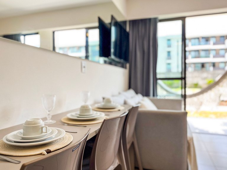 Studio de luxo no melhor da Praia de Muro Alto