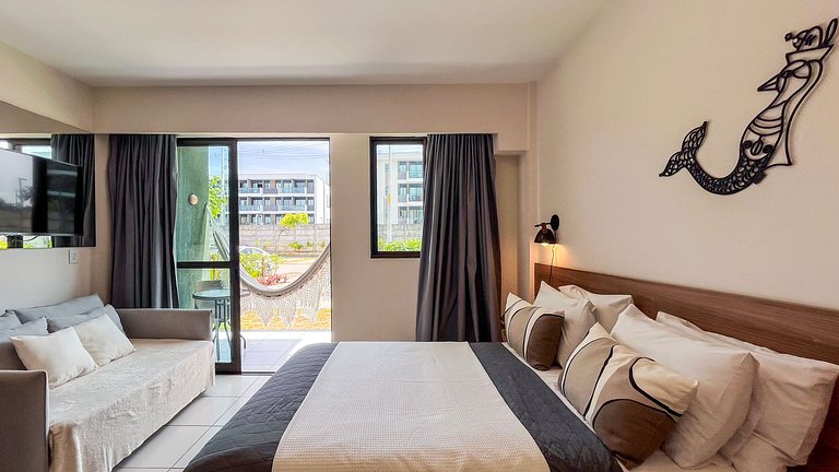 Studio de luxo no melhor da Praia de Muro Alto