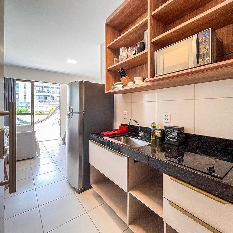 Studio de luxo no melhor da Praia de Muro Alto