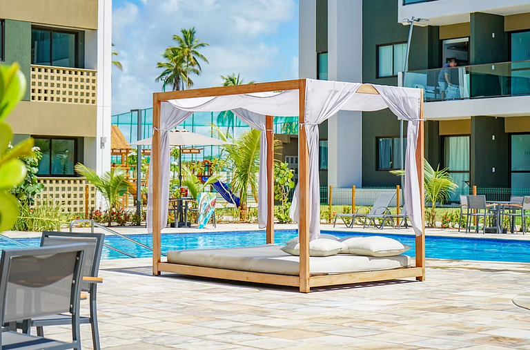 Studio aconchegante c/ restaurante em Muro Alto