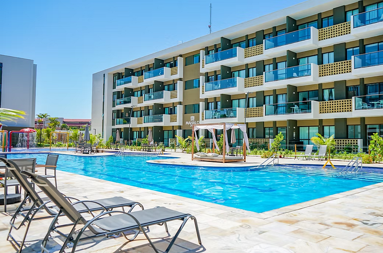 Studio de luxo no melhor da Praia de Muro Alto