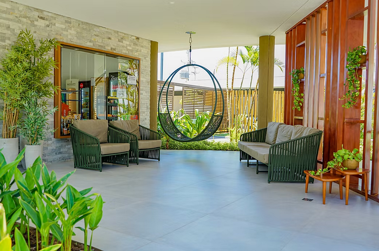 Studio de luxo no melhor da Praia de Muro Alto