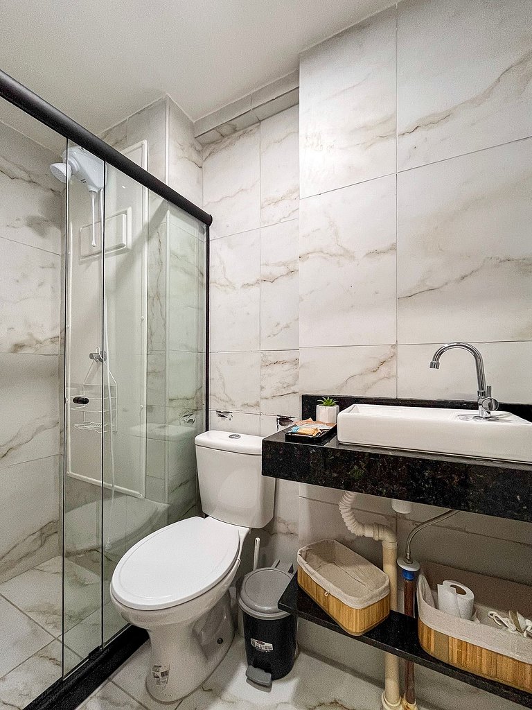 Studio confortável no centro de Porto de Galinhas