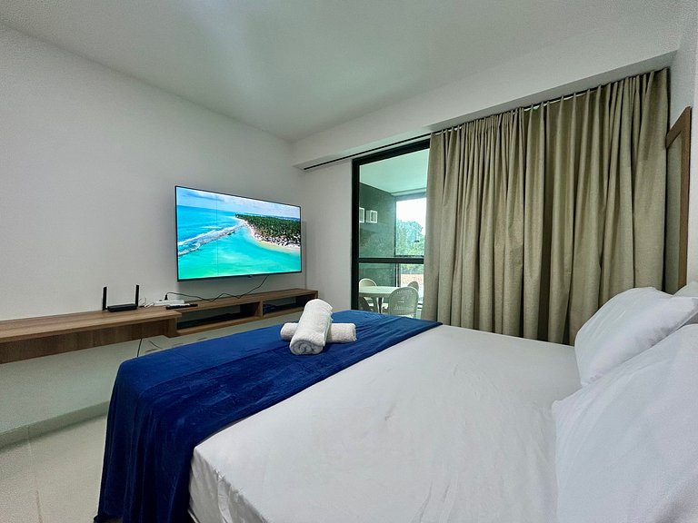 Studio de luxo beira-mar na Praia dos Carneiros