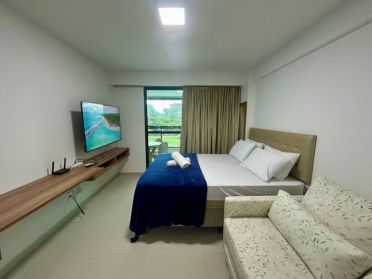 Studio de luxo beira-mar na Praia dos Carneiros