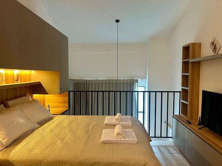 Loft com mezanino na Praia dos Carneiros