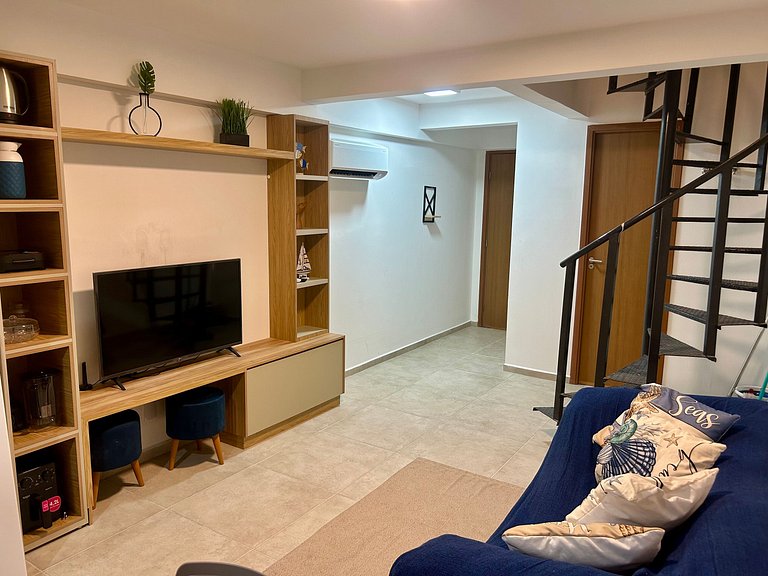 Loft com mezanino na Praia dos Carneiros