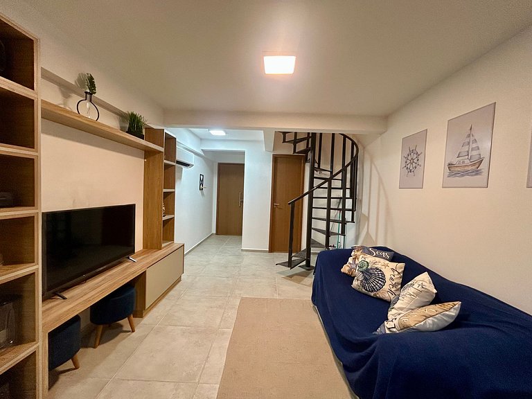 Loft com mezanino na Praia dos Carneiros