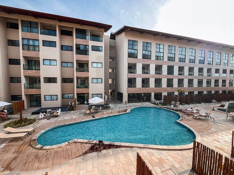 Loft com mezanino na Praia dos Carneiros