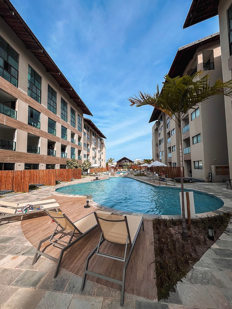 Loft com mezanino na Praia dos Carneiros