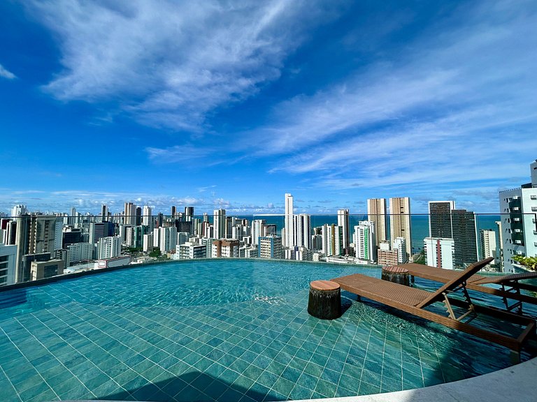 Studio de luxo no coração de Boa Viagem