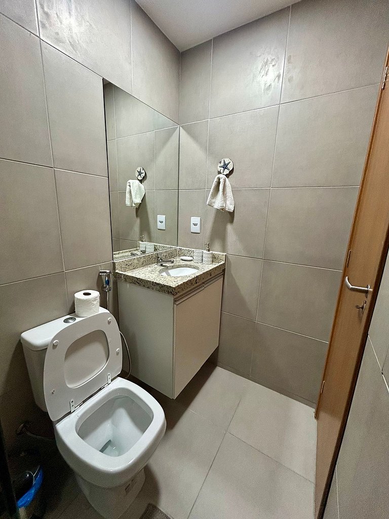 Studio com jacuzzi privativa na Praia do Cupe