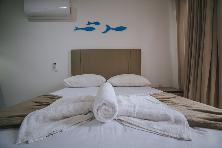 Studio com jacuzzi privativa na Praia do Cupe