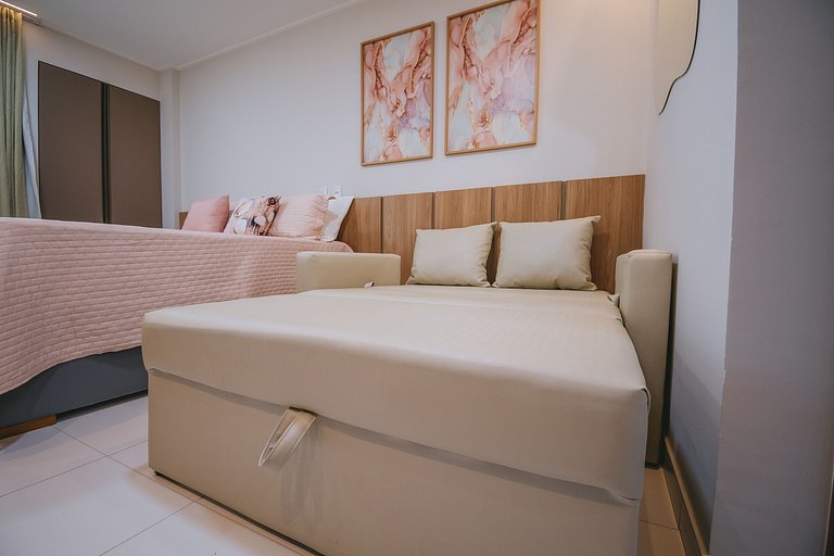 Studio resort com piscina em Muro Alto