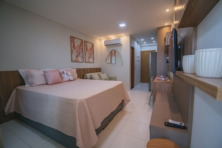 Studio resort com piscina em Muro Alto