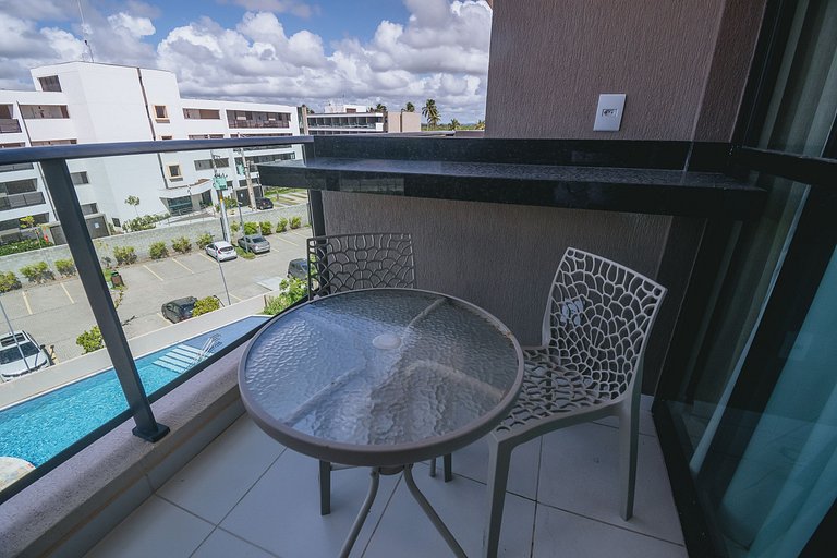 Studio resort com piscina em Muro Alto
