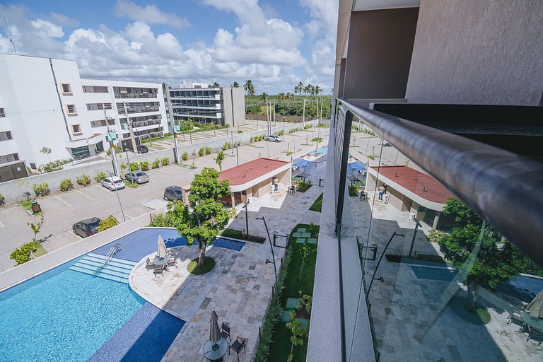 Studio resort com piscina em Muro Alto