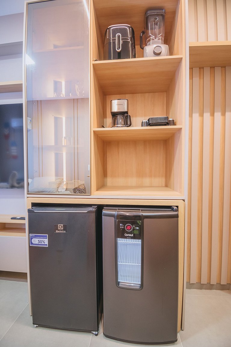Studio de luxo a 3min das piscinas naturais