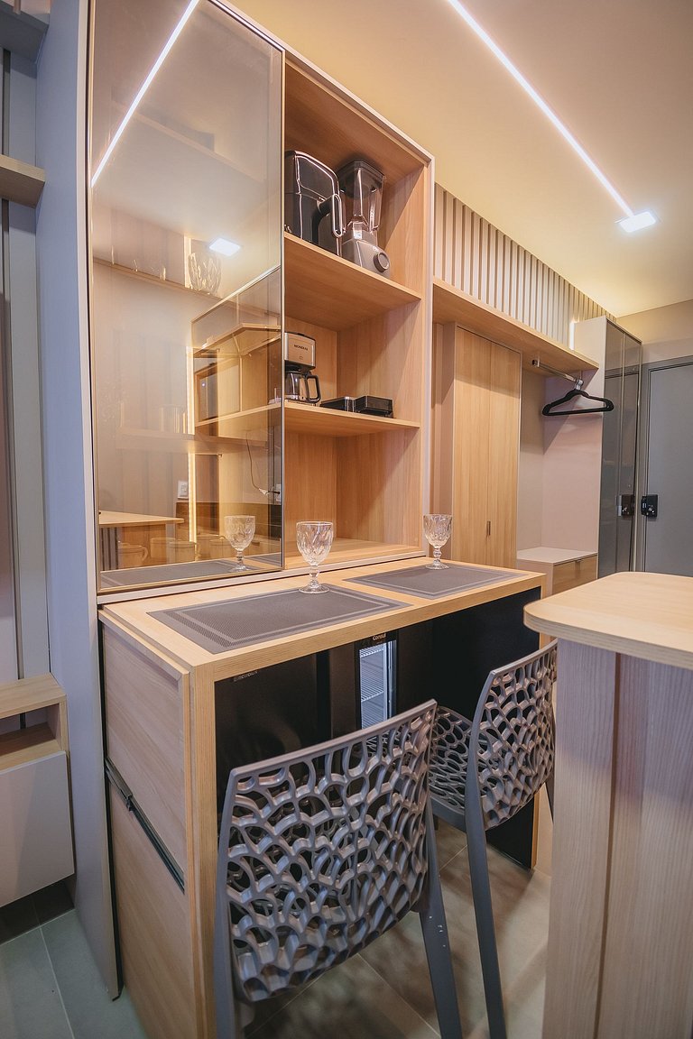 Studio de luxo a 3min das piscinas naturais