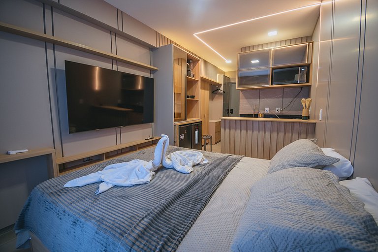 Studio de luxo a 3min das piscinas naturais