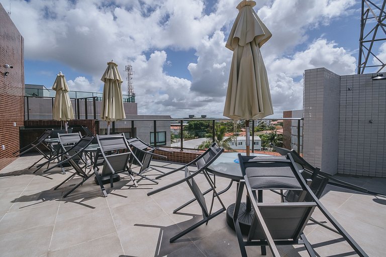 Studio de luxo a 3min das piscinas naturais