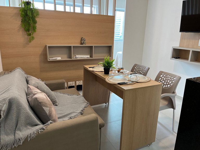 Studio moderno a 200m da Praia de Boa Viagem