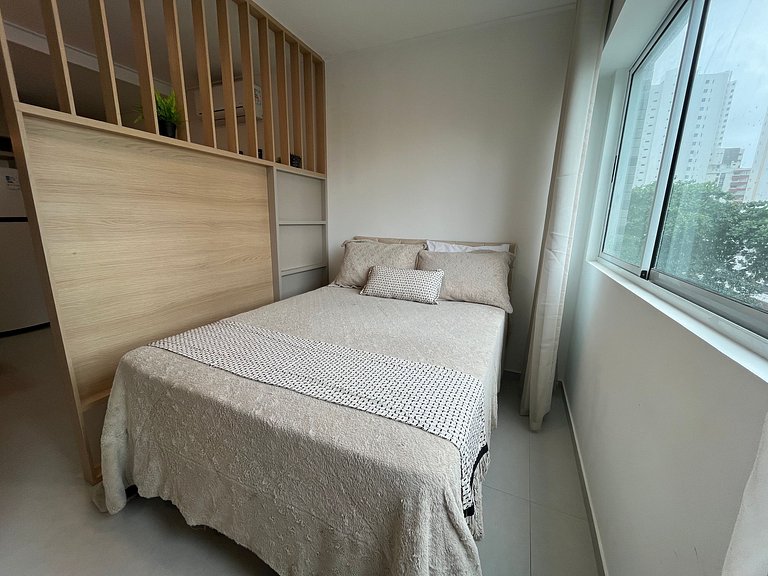 Studio moderno a 200m da Praia de Boa Viagem