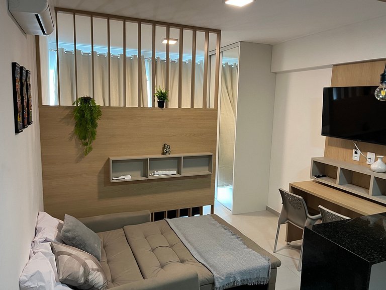 Studio moderno a 200m da Praia de Boa Viagem