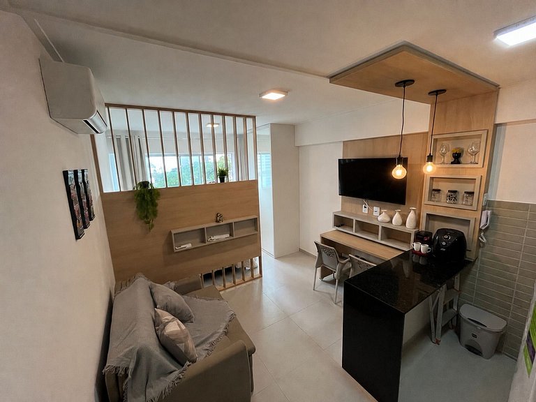Studio moderno a 200m da Praia de Boa Viagem